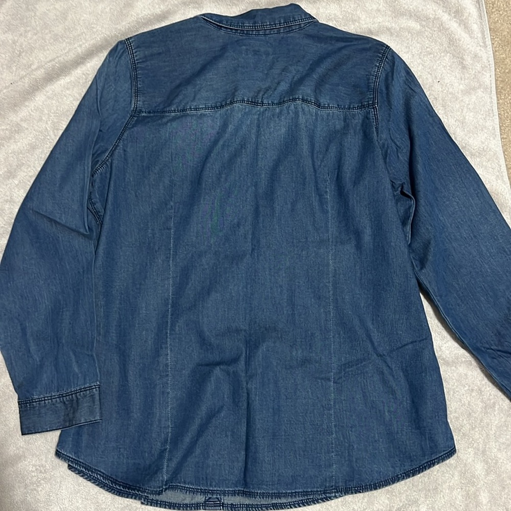 J. Jill denim button down M - Picture 6 of 6
